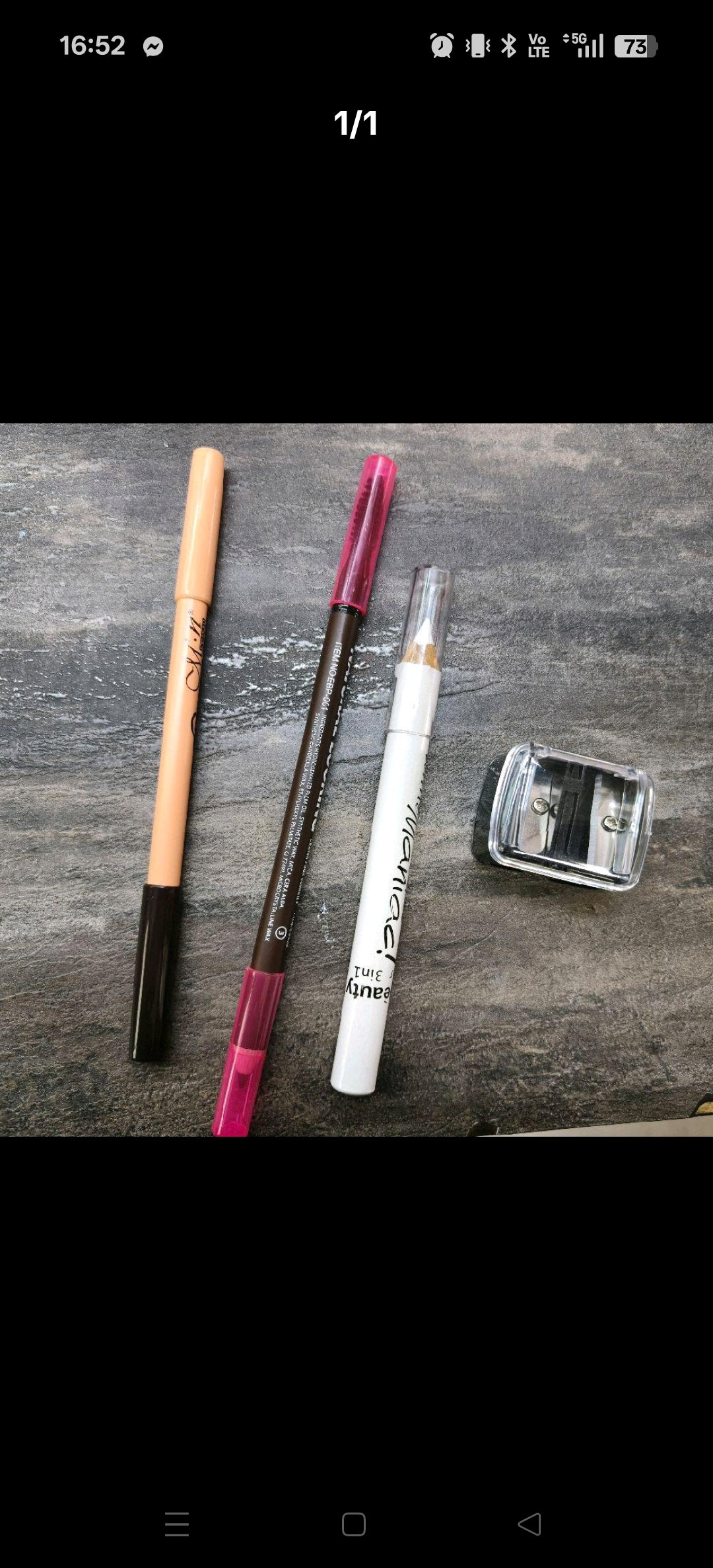 COMBO EYE SET (EYEBROW W CONCEAL+EYEBROW W BRUSH + WHITE EYELINER + SHARPENER)